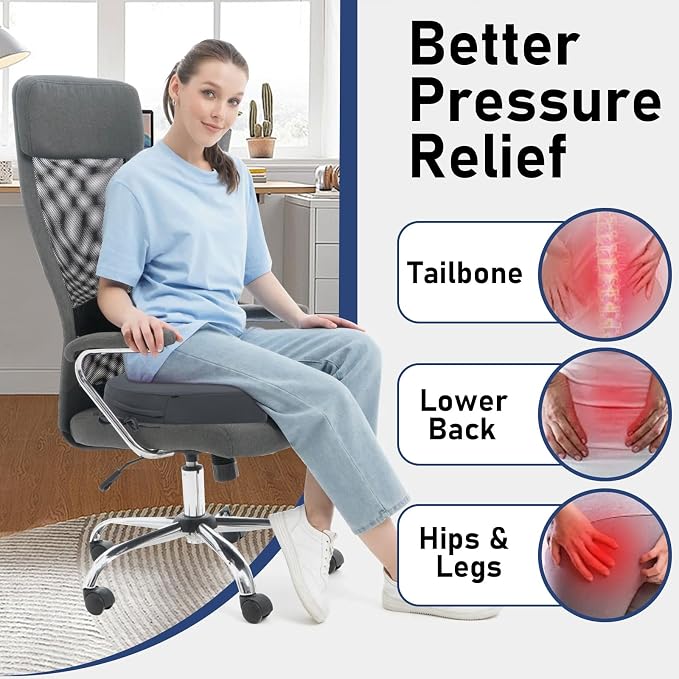 Topotdor Outdoor Chair Cushions Set of 2, 18"x18"x2" Waterproof Patio Chair Cushions for Outdoor Furniture, Round Corner Outdoor Seat Cushions Color Fastness Chair Pads with Ties, Dark Gray