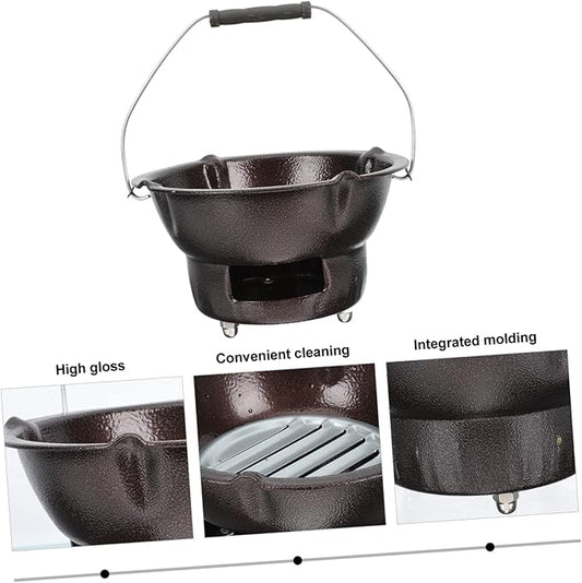 1 Set Charcoal Stove Charcoal Grills Firepl Coffee Accessories Japanese Grill Indoor Fire Bowl Tea Stove BBQ Supplies BBQ Tool