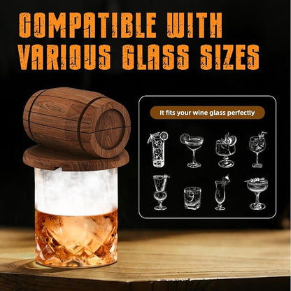 Birthday Gifts for Men Whiskey Smoker Kit Bourbon Cocktail with Torch-6 Flavors Wood Chips for Old Fashioned Drinks,House Warming,Unique for Men Him,Husband,Dad,Boyfriend(No Butane)
