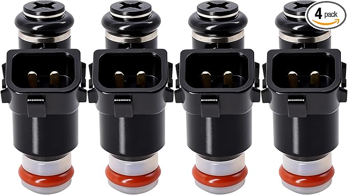 HiSport 16450-PLC-003 Fuel Injectors 4PCS Compatible with Honda Civic 1.7L 2001-2005 Dx Hx Lx,2004-2005 Value Package L4 Replaces 16450PLC003, 16450PLD004, FJ338
