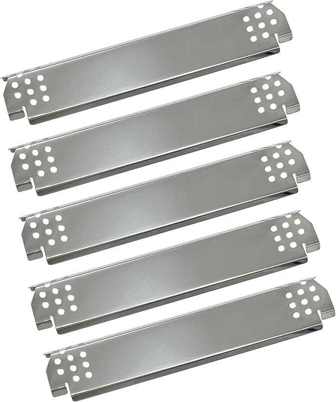 DP149 (5-pack) Stainless Steel Grill Heat Plates Replacement for Home Depot Nexgrill 4 burner 720-0830H, 5 Burner 720-0888, 720-0888N, 720-0882A, 720-0882S, 6 Burner 720-0896B, 720-0898…