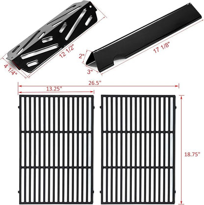 Genesis II Grill Parts for Weber Genesis II E-310 II GS4 E-315 E-335 Parts LX E-340 S-340 66095 Grill Grates Replacement 66032 Genesis 2 Flavorizer Bars 66040 Heat Deflector E-325S 300 Series Parts