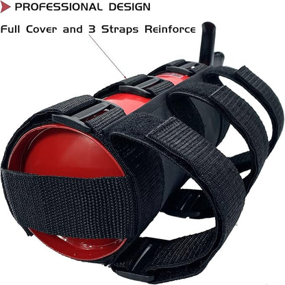 Car Roll Bar Fire Extinguisher Holder Replacement for Jeep Wrangler CJ YJ TJ LJ JK JKU JL JLU, Polaris Ranger RZR General RS1, Can Am Maverick X3 & More - Adjustable Extinguisher Mount Strap