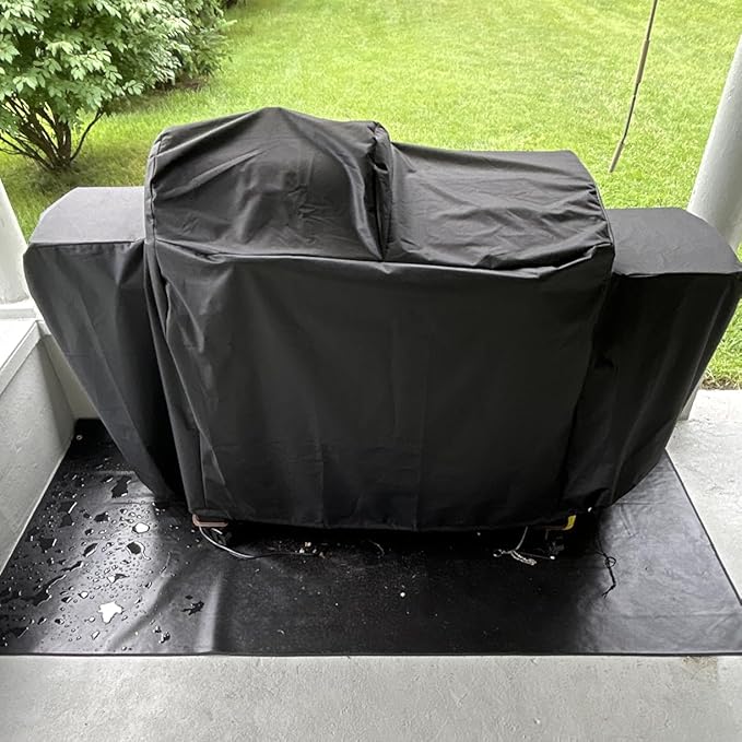 ZJYWSCH Grill Cover for Pit Boss Charleston 1020 DX Pellet Grill Gas Griddle Combo PB1020NX Heavy Duty 600D PitBoss Charleston Onyx 1020 Competition Combo Grill Cover Waterproof