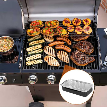 G416-0015-W1 Grill Grease Pan Replacement for CharBroil Performance Seires | For 463331221 463242716 463365021 9328812P06 G325-5703-W1 Grease Tray Cup with 10-Pack Aluminum Disposable Oil Drip Pan