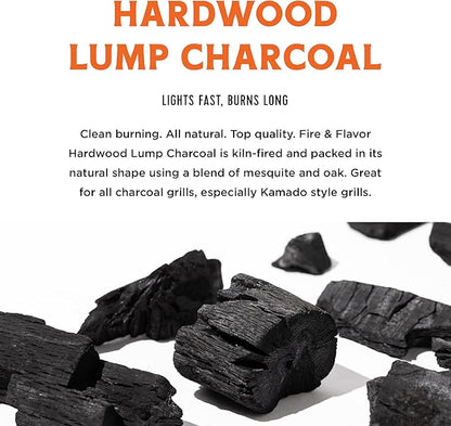 Fire & Flavor Premium All Natural Hardwood Lump Charcoal