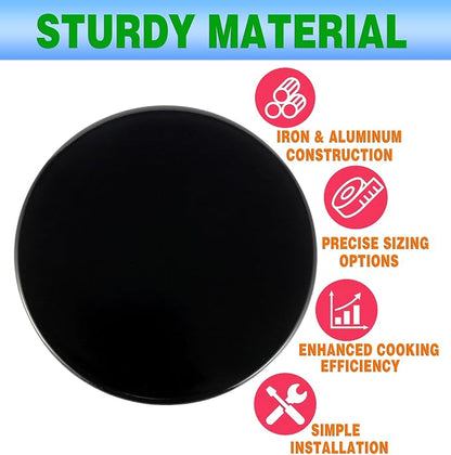 Surface burner cover replacement part suitable for GE gas range/oven/stove wb29k10006-1 large cap - 3 1/2 inches wide- wb29k10001-1 medium caps-3 3/16 wide wb29k10009-1 small cap- 2 9/16