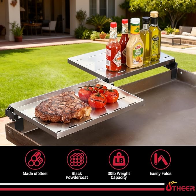 2-Pack Stainless Steel Griddle Warming Rack for Blackstone 36 inch griddles, Easy-Check Fit Accessory for Outdoor Cooking or Use