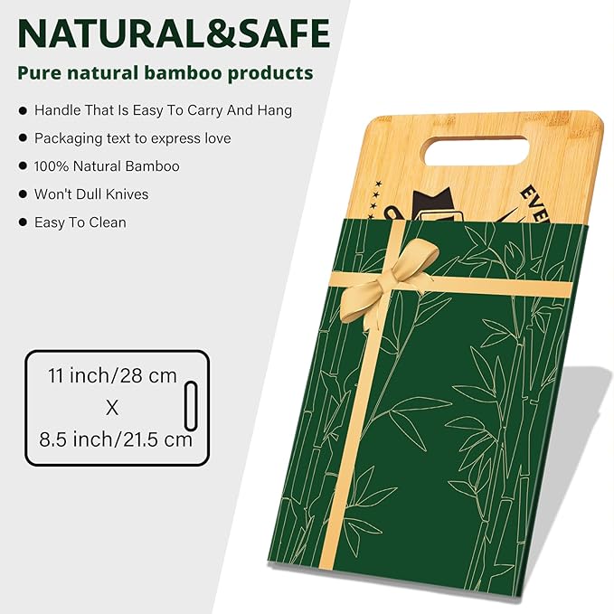 Gifts for Grandpa, Best Father's Day Gifts for Grandpa, Unique Bamboo Cutting Board - Everything Tastes Better on Grandpa's Grill
