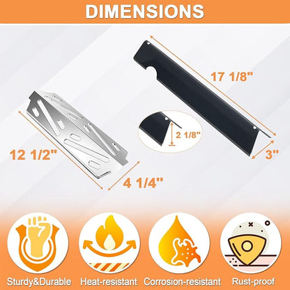 GS4 Genesis II Grill Parts for Weber 3 Burner GS4 Genesis 2 Replacement Parts for Genesis II/II LX 300 SER,Genesis 300 (2022 YRS) Accessories for Weber Flavorizer Bars 66032 67095,Heat Deflector 66040