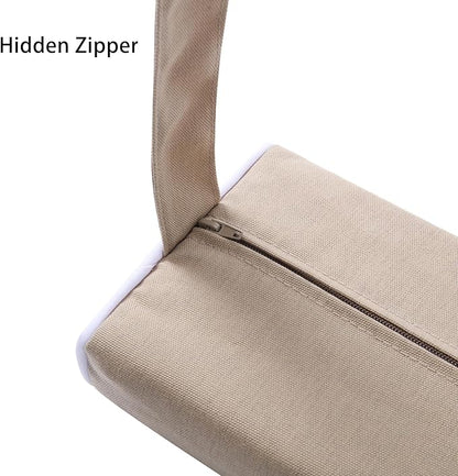 Enipate Outdoor Chaise Lounge Head Pillow, Pack of 2 Water Resistant Headrest Pillows with Elastic Band for Pool Patio Chairs