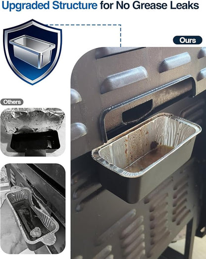 Blackstone Grease Cup, Grease Catcher, Drip Pan with 20 Pack Grease Cup Liners for 28 and 36 inch Blackstone Griddle