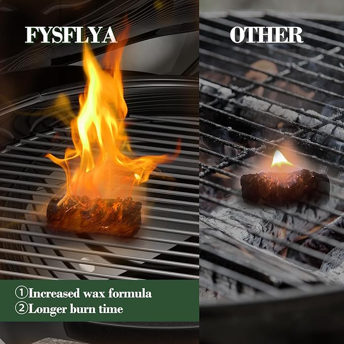 150PCS Fire Starter-Natural Fire Starters for Campfires, BBQ, Fireplaces, Barbecues, Chimneys, Fire Starters for Pizza Ovens, Fireplaces, Grills and Other Scenarios, Charcoal Starters