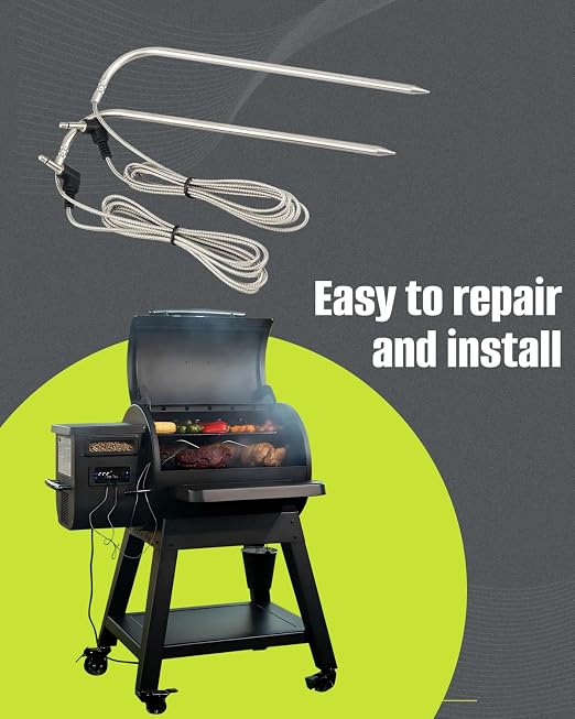 Meat Probe Fit for Bronco 28" XL Griddle Vertical Pellet Smoker Combo, for Blackstone 22" XL Griddle Pellet Grill Combo, Model 2022 2258 2415 for 900 Pellet Grill