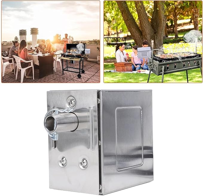 Yosoo Electric Rotisserie Motor, Stainless Steel 45W Grill Electric Rotisserie Motor for Pig Goat Chicken Roaster BBQ 45W Grill Motor Grill Electric Replacement Rotisserie Motor Grill Rotisseries