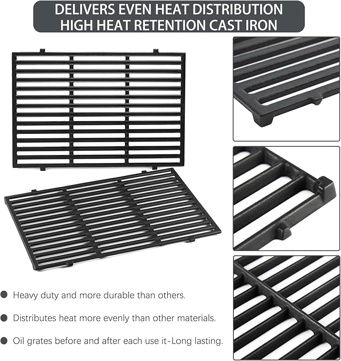 66095 66802 Genesis II Grill Grate Replacement Parts for Weber Genesis ii 300 Series, Weber Genesis ii E-310 ii E-315 ii E-325 ii E-330 ii E-335 ii S-310 ii S-335 ii S-345 ii SE-335 ii SE-310 66805