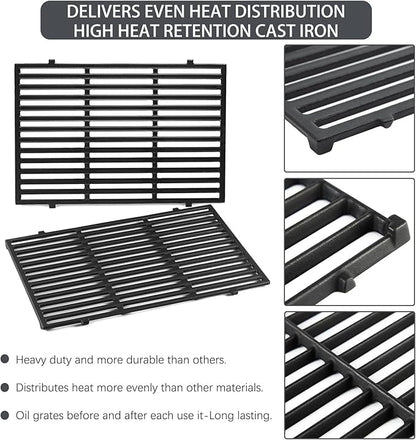 66095 66802 Genesis II Grill Grate Replacement Parts for Weber Genesis ii 300 Series, Weber Genesis ii E-310 ii E-315 ii E-325 ii E-330 ii E-335 ii S-310 ii S-335 ii S-345 ii SE-335 ii SE-310 66805
