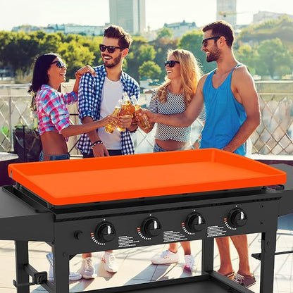 Silicone Griddle Mat Cover for Blackstone Grill 36 Inch, Upgraded Full-Edge Design Protective Cover, Heavy Duty BBQ Mats for Outdoor Grill, Blackstone Griddle Accessories