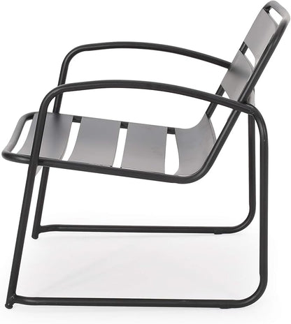 Christopher Knight Home Cowan Outdoor Dining Chair (Set of 2), Matte Black