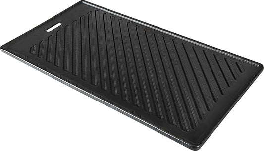 Monument Grills 9.45" x 17.7" 96333 Reversible Cast Iron Cooking Plate for Monument Denali 405, Denali 425, 35633, 24633, 24367, 41847NG, 77352
