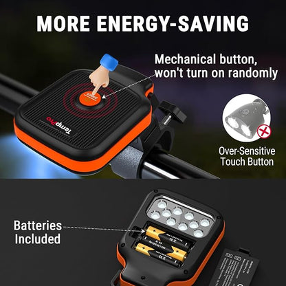 TempPro Outdoor Grill Light for BBQ with 10 LEDs & 3 Brightness | 360° Adjustable Grill Lights for Outdoor Grill, BBQ Light with Energy-Saving Button, Grill Accessories, Batteries Included