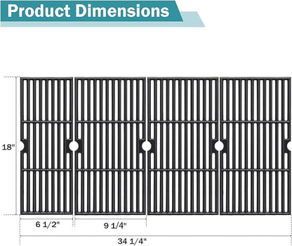 Criditpid Grill Grates for Charbroil Performance 6 Burner 463245917, 463274419 Replacement Parts, 18 Inch Cooking Grate Grids for Char-Broil 463240420, 463347017, 463377319, 463275517, G470-0002-W1