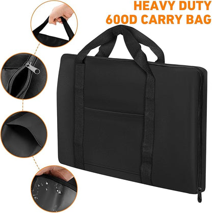 ZBXFCSH Heavy Duty 600D Polyester Medium Griddle Bag compatible with Camp Chef Single Burner Griddle Carry Bag - SG30, CGG16, SG14, FG20, MSG20 Cast Iron Griddle Bag Accessories -22''L×18‘’W ×1‘’H