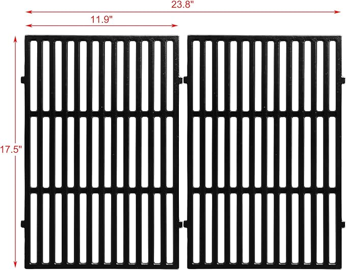 7638 Spirit Grill Grates Replacement for Weber Spirit II E-310 E-330 GS4 Grill Parts Weber Spirit E310 Grill Grate 300 Series 65906 Cooking Grids Weber Genesis Silver B C 1000 5000 Gold B C Part 17.5”