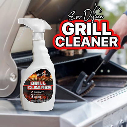 Evo Dyne Grill Cleaner Spray 3-Pack 32 oz Heavy-Duty Degreaser | Grill Cleaner - Bulk Cleaning Value - BBQ Degreaser - 3-Pack - Heavy-Duty Formula