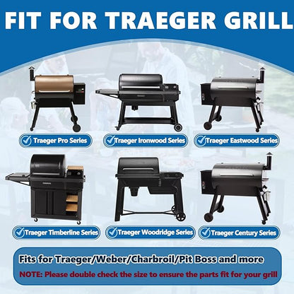 BAC609 Reversible Griddle for Traeger PRO 575 TFB57GLE PRO 780 TFB88PZD Century 22 Century Eastwood 22 Eastwood 34 Grill Accessories Traeger Ironwood XL, Exas Elite 34, Pro 20 Accessories 18.2" x 11"