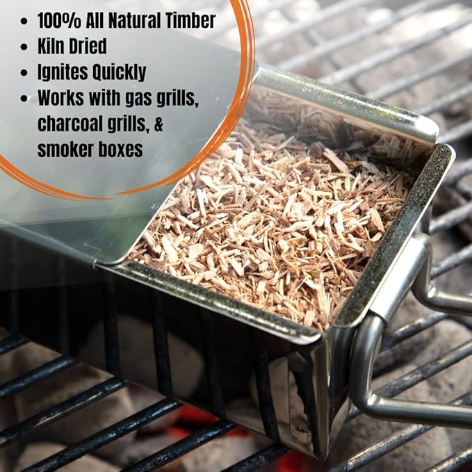 Camerons Smoking Chips - (Maple) Kiln Dried, 100% Natural Extra Fine Wood Smoker Sawdust Shavings - 1 Pint Barbecue Chips - (0.473176 L) [Packaging May Vary]
