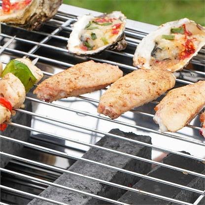Charcoal Grills Stainless Steel Barbecue Grill Charcoal Grill BBQ Carbon Grill Outdoor Folding Portable Barbecue Grill Outdoor Grill