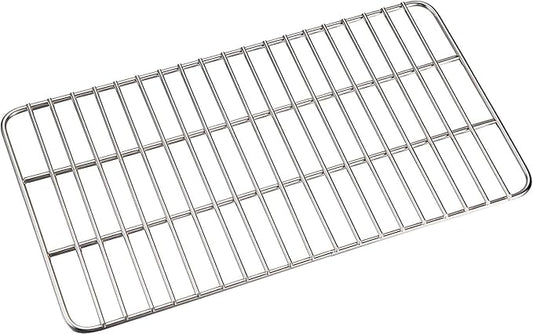 CAMPINGMOON Coal Bed Charcoal Fire Grate Grill Grates Replacement Stainless Steel for Barbecue Multifunction Outdoor Cooking T-173 (1pc, 12.2x6.7-inch)