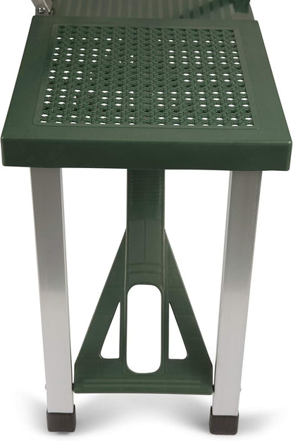 Picnic TIME Portable Folding Picnic Table with Seats for 4, Collapsible Aluminum Table with Benches & Umbrella Hole, Lightweight Foldable Table for Camping, Travel, Backyard, Tailgating | with Umbrella Hole