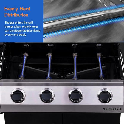 463342119 Grill Replacement Parts for Charbroil Performance 4 Burner 463342119 463332718 463335517 463375919 463349917 463342118 463347418 463376217 463332718 Grill Parts Heat Tents Burner