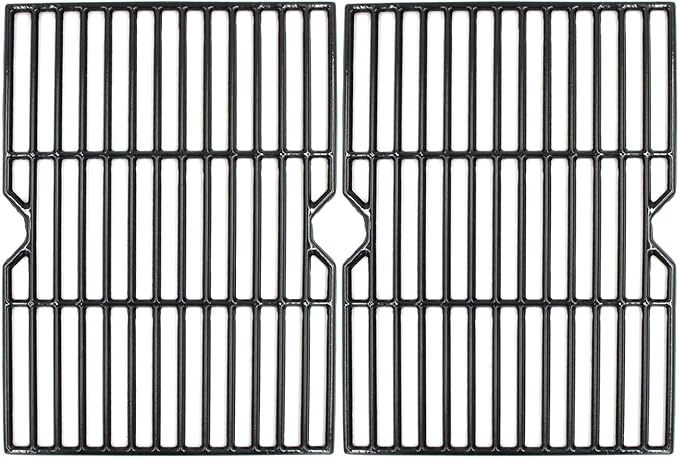 Hongso Porcelain Coated Cast Iron Cooking Grates Replacement Parts for Grill Master 720-0737 720-0670E, Master Forge GD4215S, Grill Chef GC616 GC716, Nexgrill 720-0737, Savor Pro GD4210S Gas Models