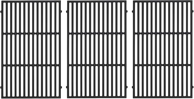 66097 66089 Grate Grill Replacement Parts for Weber Genesis ii Grill Grates 400 Series GS4 Gas Grill Grates ii E-410 E-435 S-435 S410 SE-410 LX S-440 Cast Iron Cooking Grids Grill Parts 3pcs