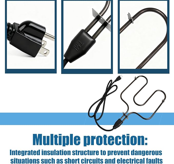 116-7000-0 Electric Smoking Machine Compatible With N Grill, Fits for Heating Elements of 1500w, 120v Electric Smokers, 70 Inches 810-5290-5 810-5290-C 810-7080-0 810-7080-K 810-7090-S Heating Element