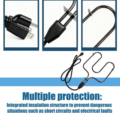 116-7000-0 Electric Smoking Machine Compatible With N Grill, Fits for Heating Elements of 1500w, 120v Electric Smokers, 70 Inches 810-5290-5 810-5290-C 810-7080-0 810-7080-K 810-7090-S Heating Element