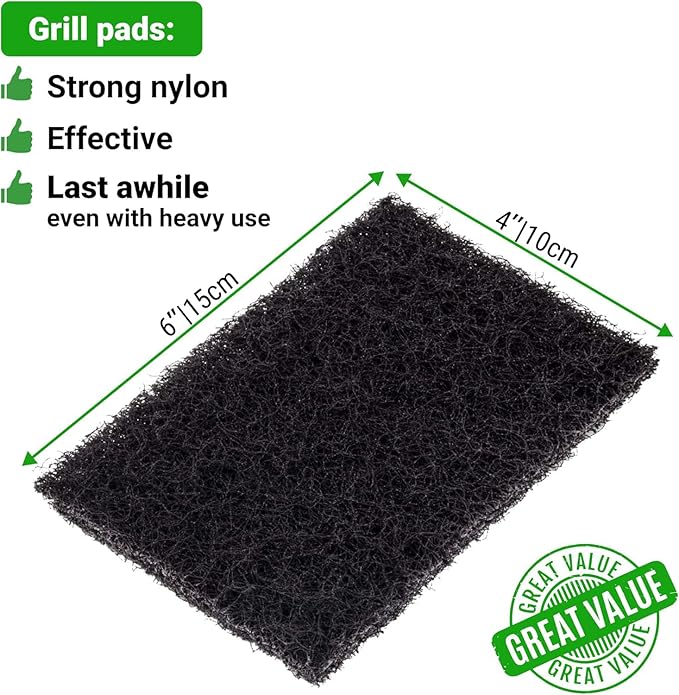 CUSINIUM 31-Piece Griddle Cleaning Kit: 1 Screen Holder, 20 Screens, 10 Cleaning Pads