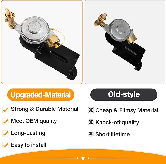 Upgraded Weber Grill Valve and Regulator 64866 Replacement Fit Weber Q1000 Q1200 Parts, 64866 Contorl Valve Regulator Assembly for 50060001 50060301 51010001 51040001 51060001 51080001 51190001