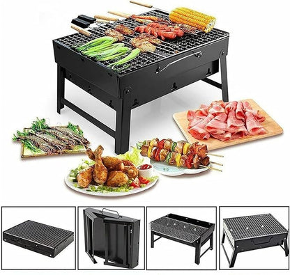 BBQ Grill Outdoor Charcoal Grills Small BBQ Folding Portable Charcoal Outdoor Camping Picnic Burner FoldableCharcoal Camping Barbecue Oven