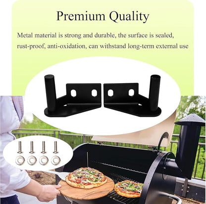 Grills Lid Hinge Kit for Traeger & Blackstone, 74050 & 74051 LH RH Hinges | For blackstone griddle lid hinge kit, Fits Traeger Pellet Grills, Strong and durable, Simple installation, Upgrade quality