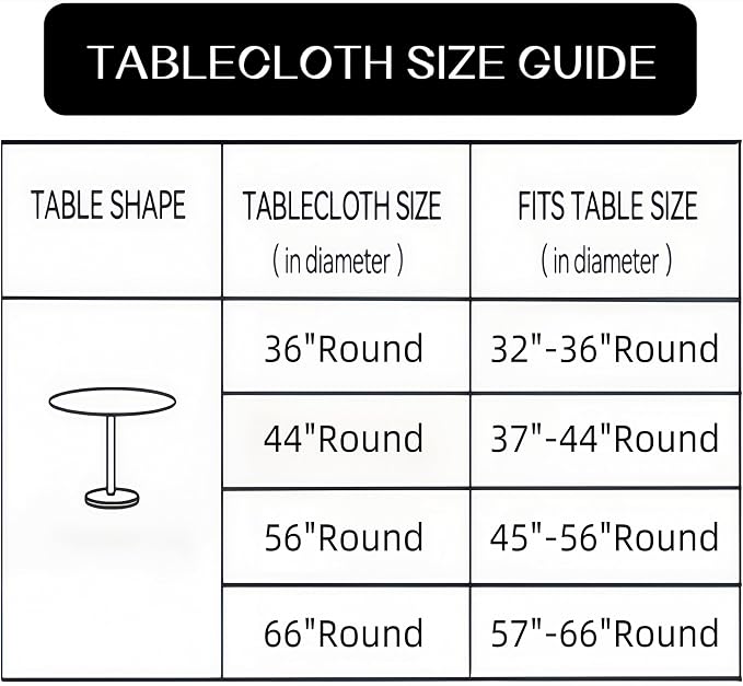 Walrus Round Vinyl Fitted Tablecloth with Flannel Backing Elastic Edge Design Table Cover Waterproof Oil-Proof PVC Table Cloth Stain-Resistant Best for 57"-66" Round