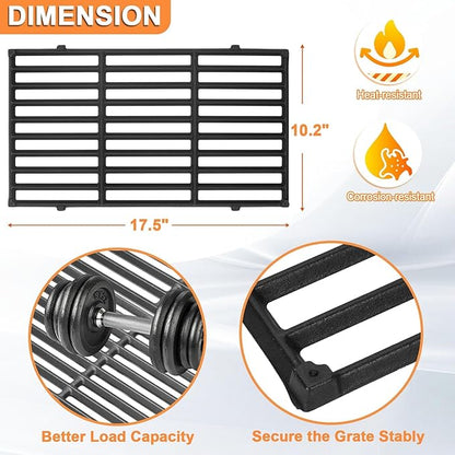 Spirit Grill Parts for Weber GS4 Spirit II/I 200 SER E210 S210 E220 S220 Accessories for Weber GS4 Spirit 2 Grill Parts Replacement Grill Grates 7637 7849, Webber Flavorizer Bars 7635 69796 3400301