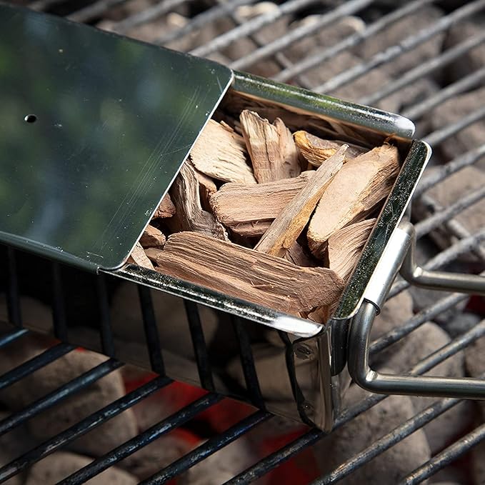 Mr. Bar-B-Q 05042BC Whiskey Smoking Chips | Old Oak Barrel Wood Smoker Chips | Made from Genuine Whiskey Barrels | Gourmet Flavor | 12.7 Ounces