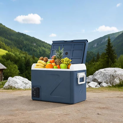 ICF41 12 Volt Car Refrigerator,42QT/40L Portable Freezer Electric Cooler -4℉~68℉,12/24V DC 100-240V AC Car Fridge for Camping, Road Trips, RV, Truck