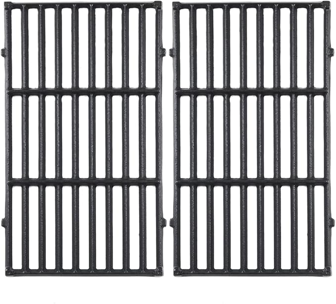 7637 Grill Grates for Weber Spirit E210,17.5 Inch Grill Parts for Weber Spirit E210 , E220 ,S210 ,S220 ,S215 with Front Control,Cast Iron Replacement Parts for Weber Spirit 200 & GS4 Spirit II E210