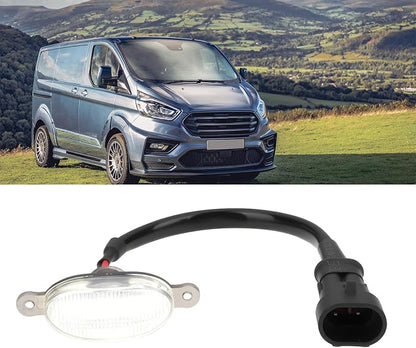 OTOTEC 1 Set Front Grille LED Lights White 4 Pods and Harness Compatible with Ford Transit Custom