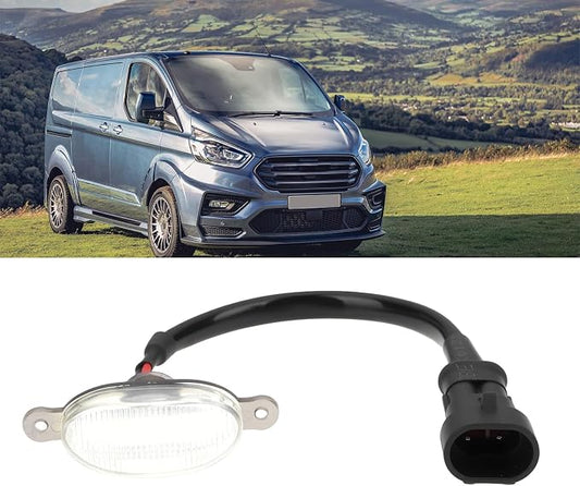 OTOTEC 1 Set Front Grille LED Lights White 4 Pods and Harness Compatible with Ford Transit Custom